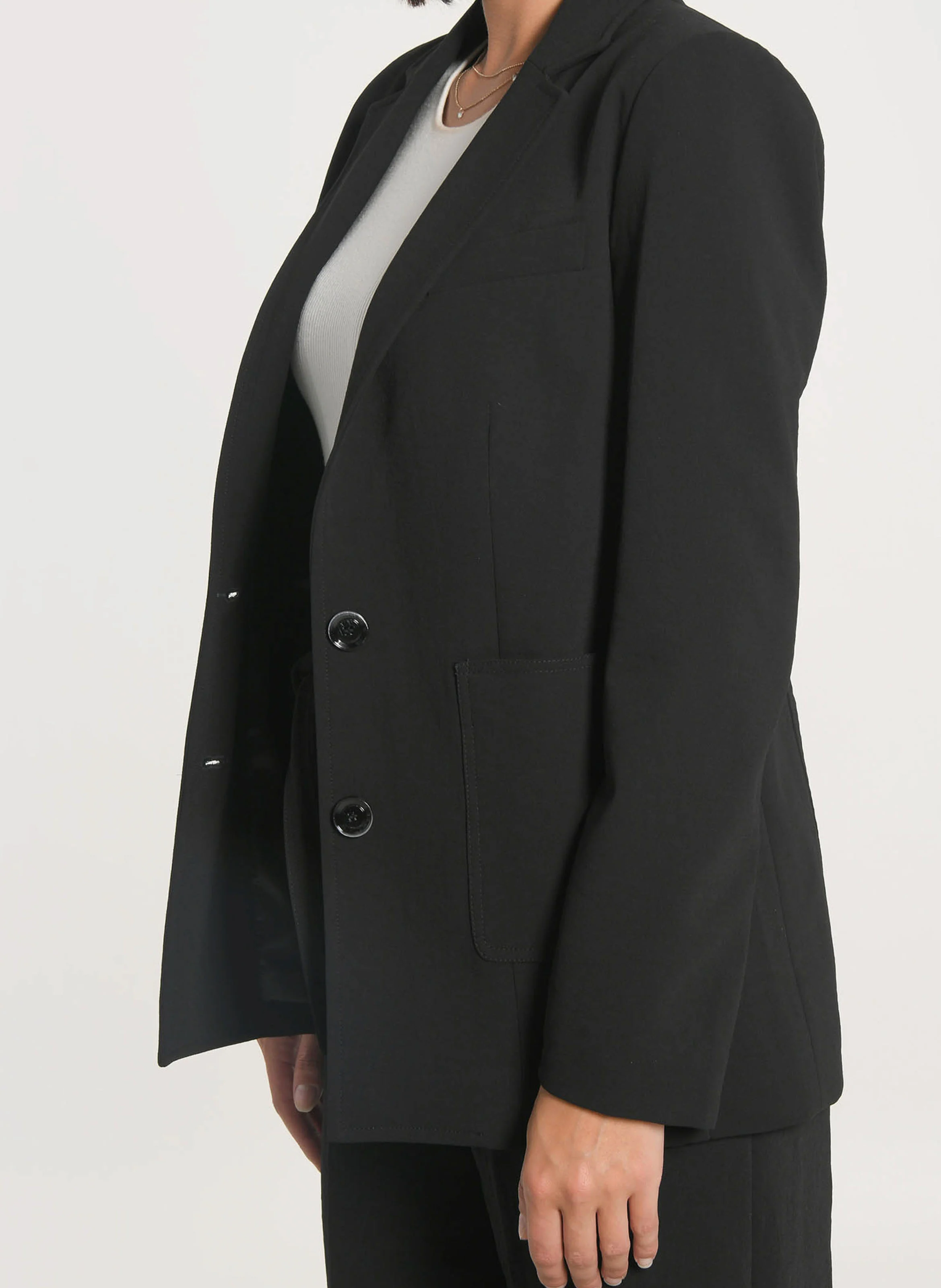 MIKA - Veste de tailleur ajustée| Noir