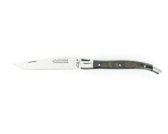 Laguiole Buffle Brut - 2 mitres Couteau de Poche - Laguiole par Fontenille Pataud