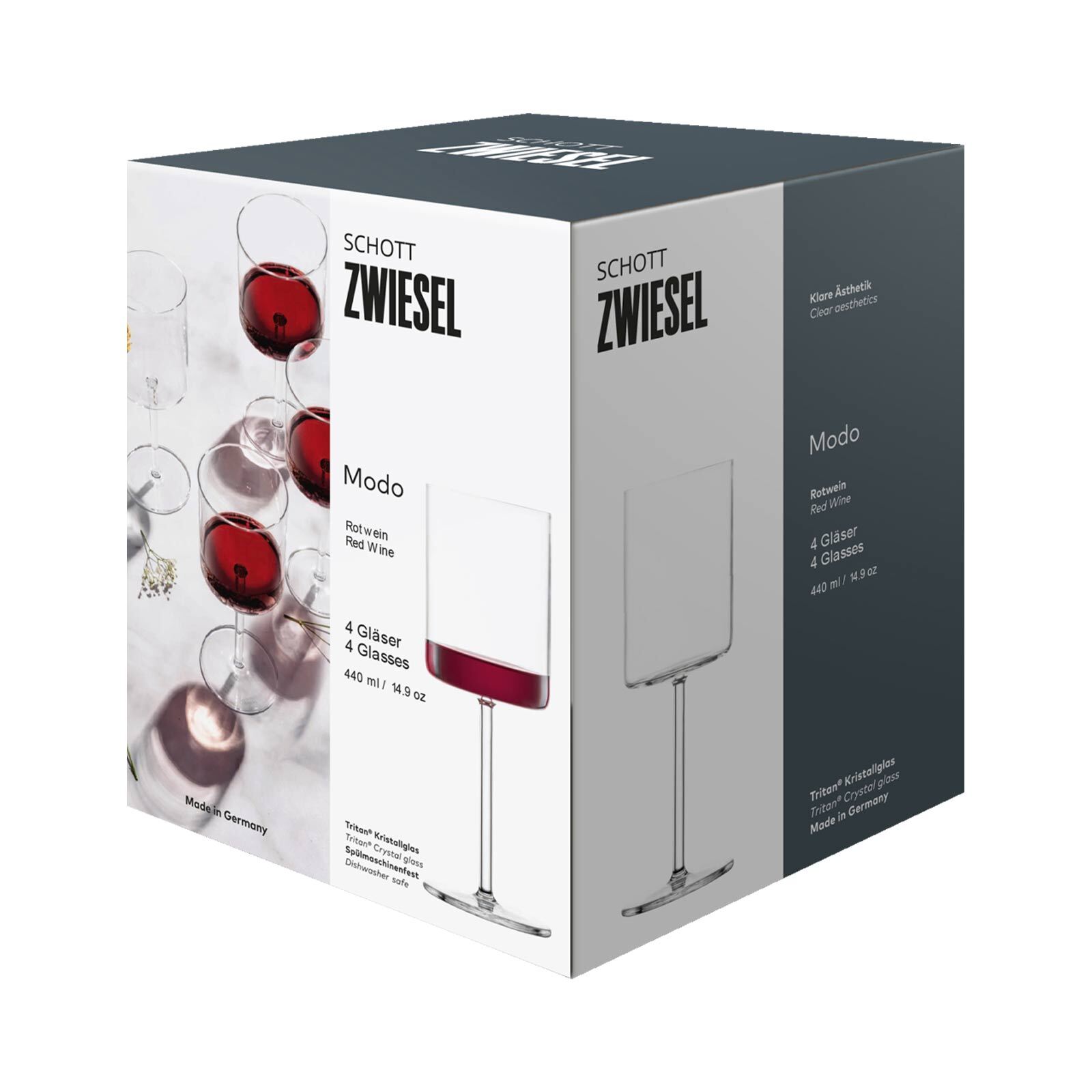Schott Zwiesel Rotweingläser Modo 440 ml 4er Set
