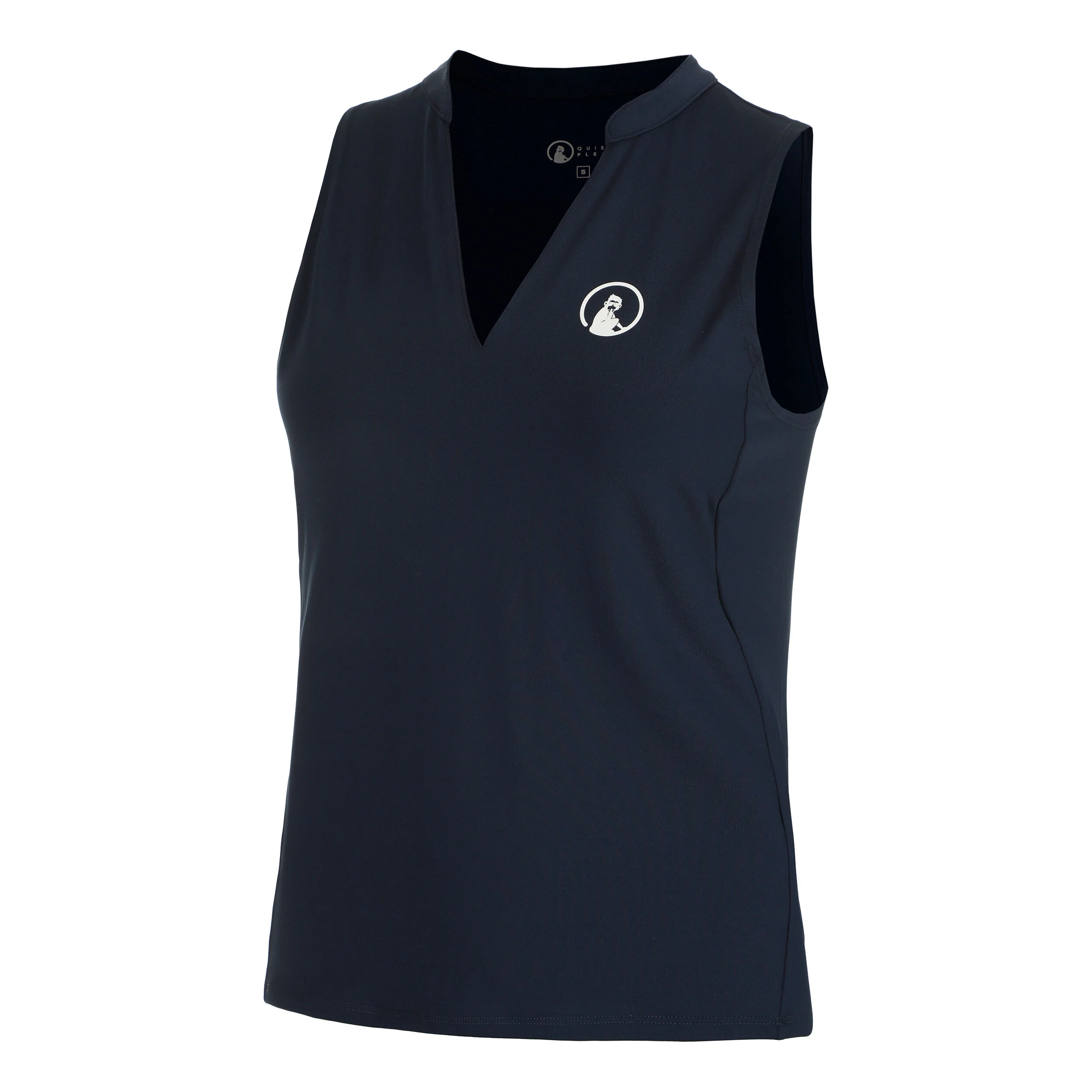 Quiet Please Slice Débardeur Tank Top Femmes - Bleu Foncé