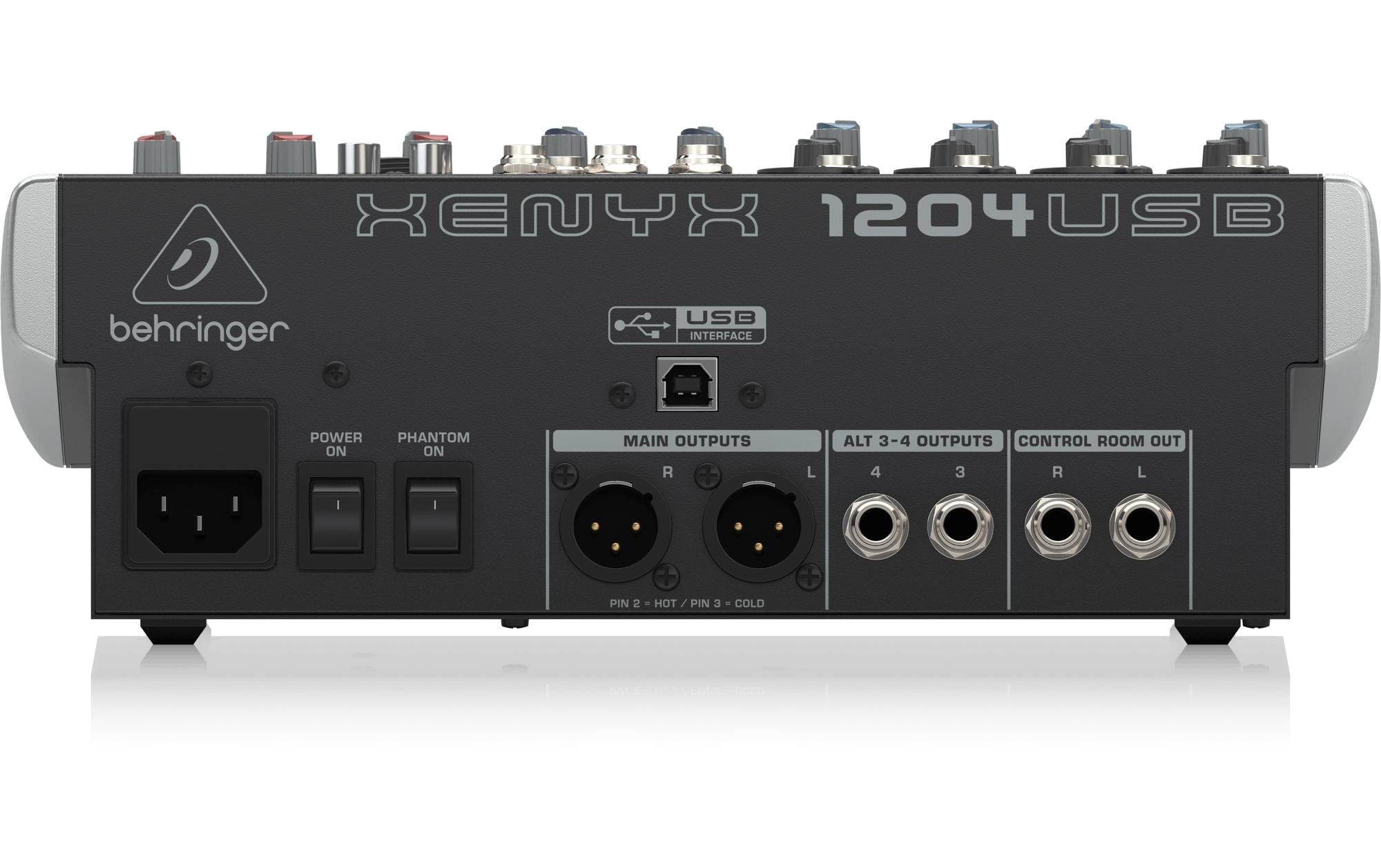 Mischpult XENYX 1204USB<br>12-Kanal Analogmischpult mit integriertem USB-Audiointerface