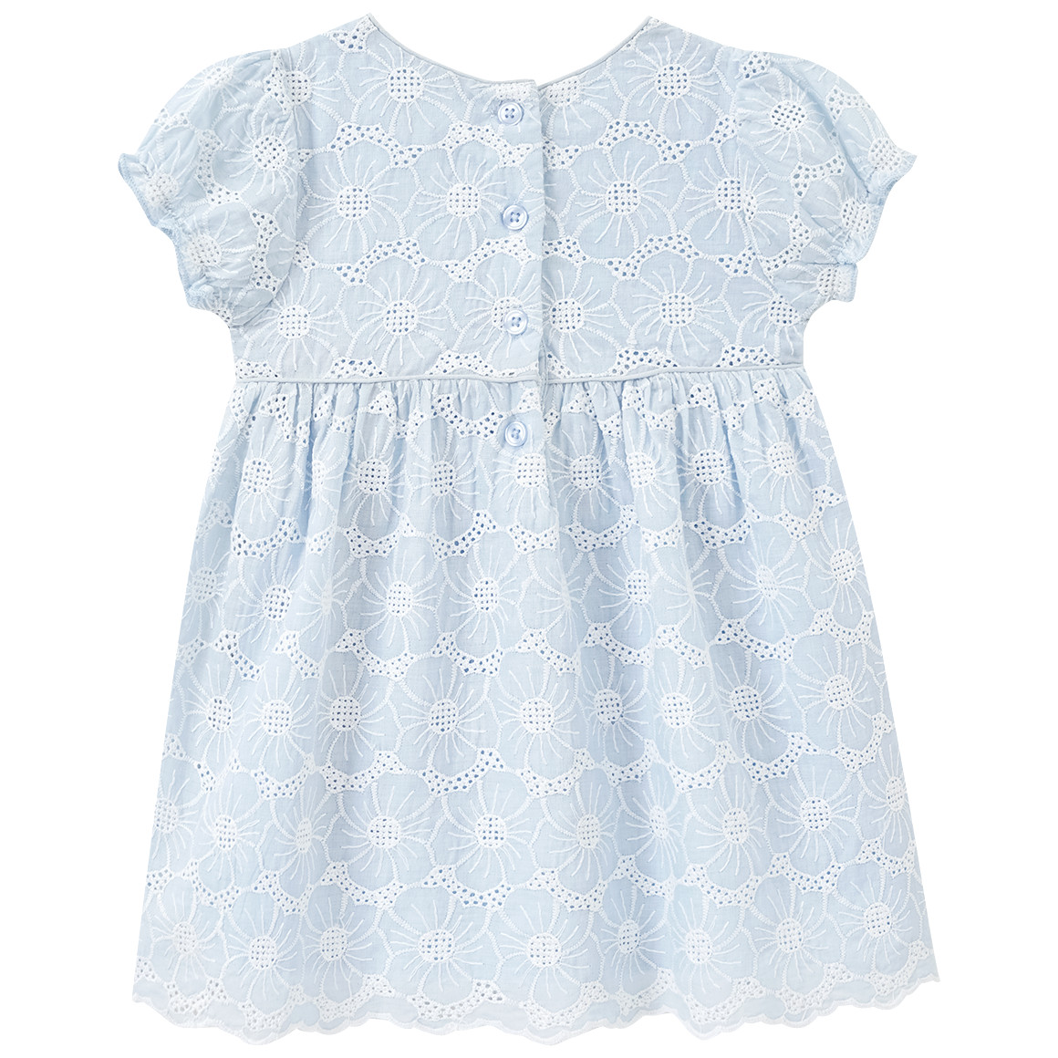 Topomini Baby Kleid aus Bio-Baumwolle hellblau
