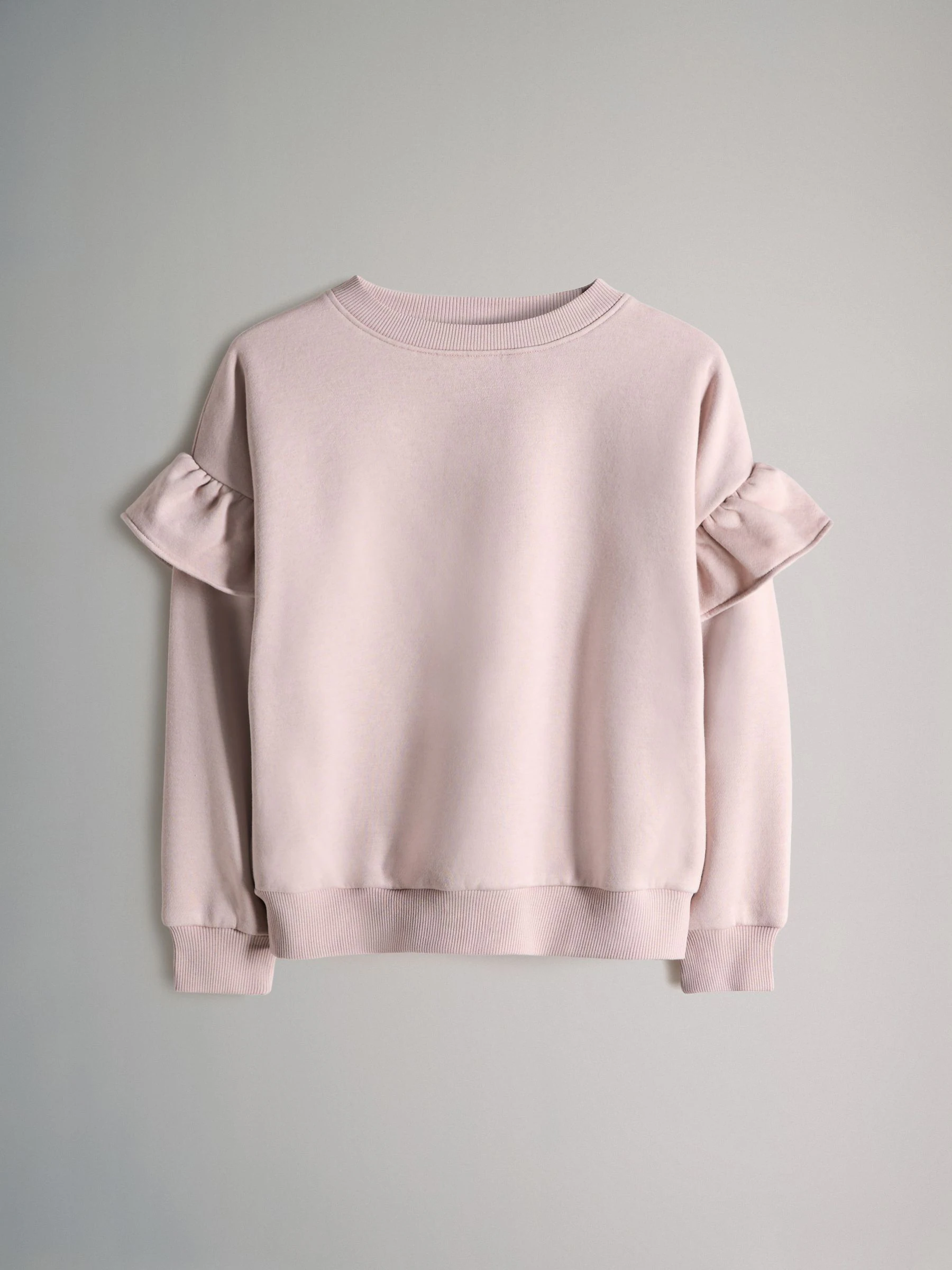 The Set 2 Pack Frill Sleeve Sweatshirts & Wide Leg Joggers Set