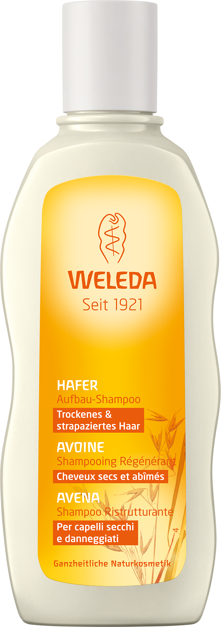 Weleda Shampoo<br>190 ml, Flasche, Aufbau Hafer
