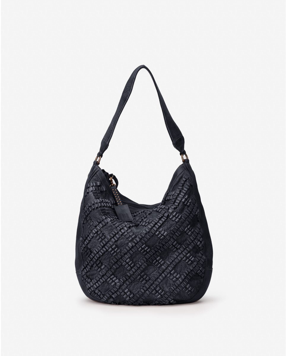 Biba Barcelona Heritage Hobo Schoudertas Bodcaw Negro
