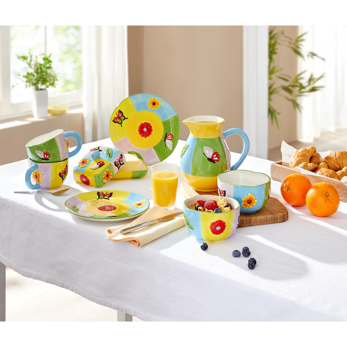 genialo - Tassen-Set „Sommer“, 2 Stück je 330 ml