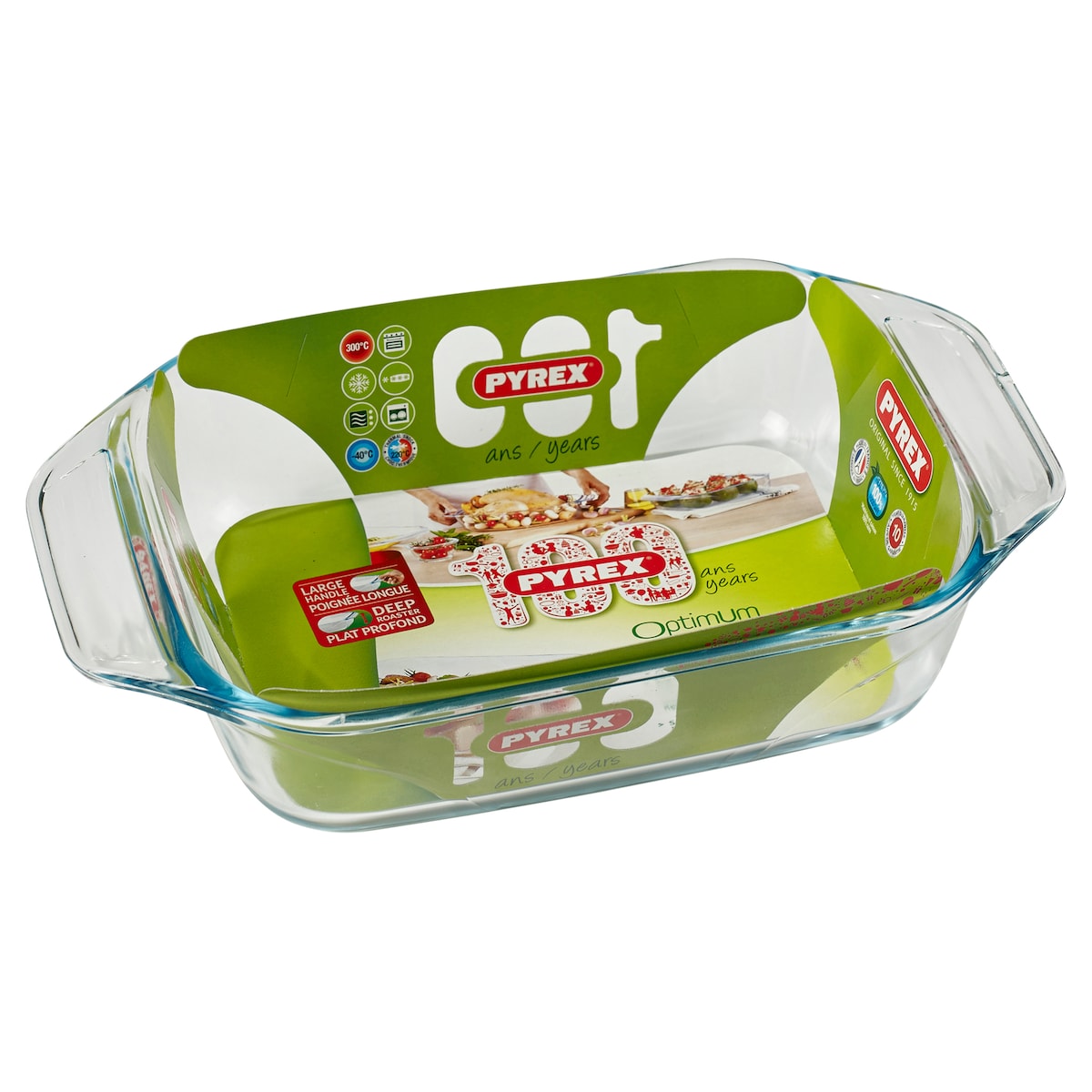 Pyrex Irresistible Fad rektangulær 28 x 17 cm Klar