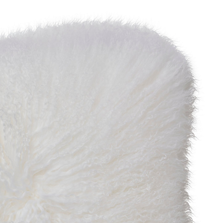 Coussin uni 45 x 45 cm GoodHome blanc