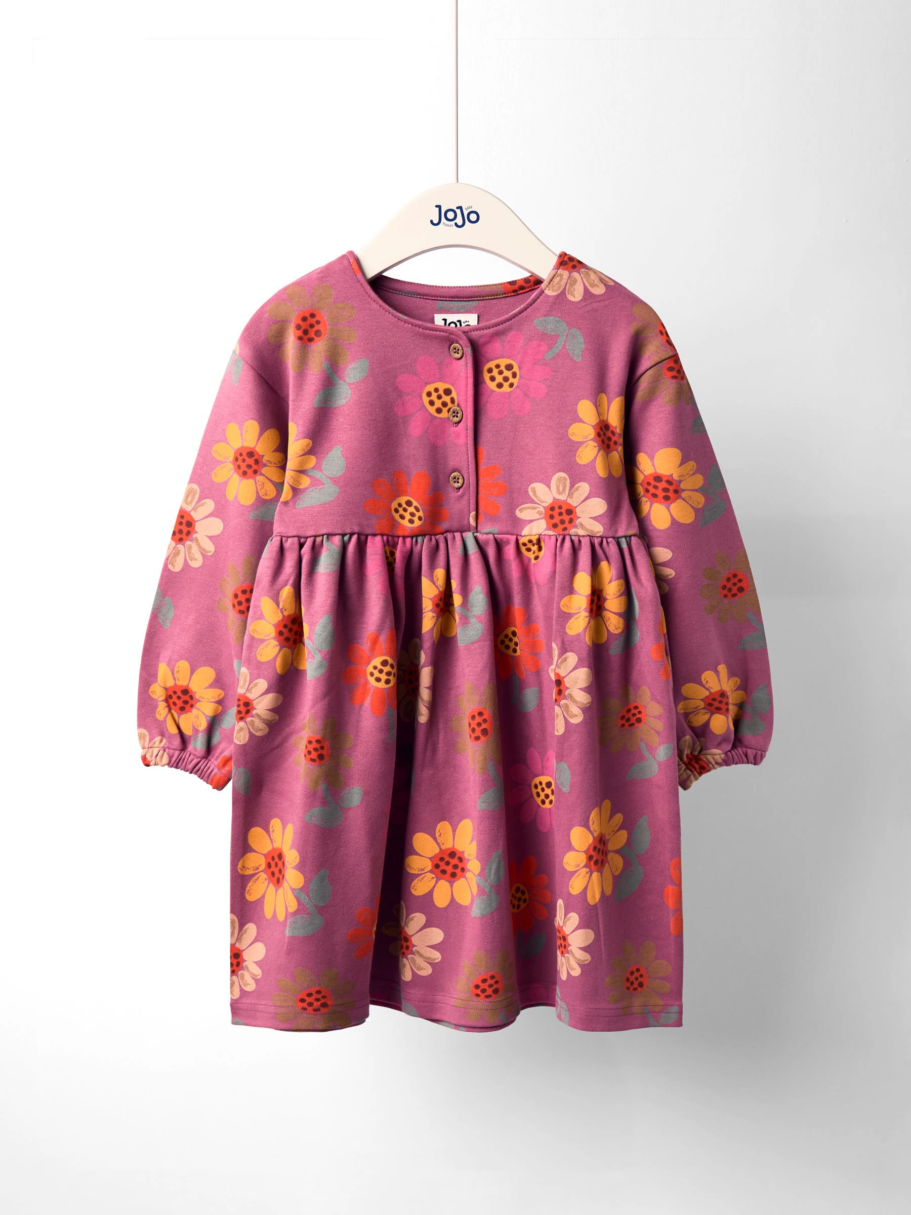 JoJo Maman Bébé Button Front Printed Dress