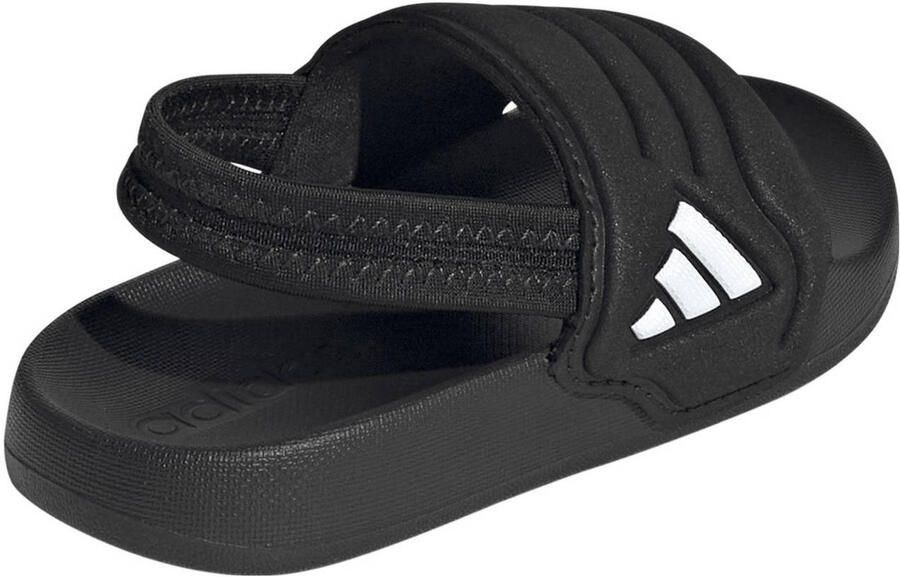 Adidas Sportswear Adilette Estrap 2.0 badslippers met hielbandje zwart