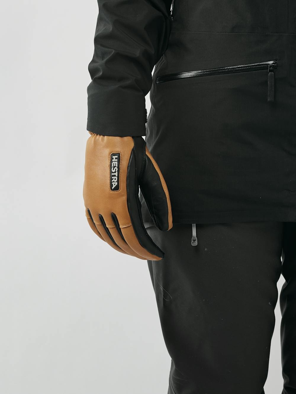 Army Leather Wool Terry Gloves Cork