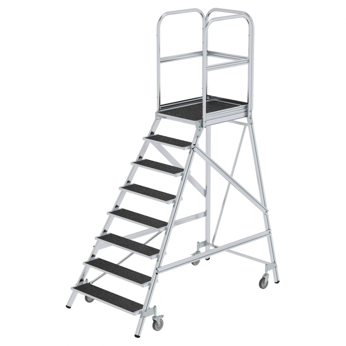 MUNK Mobiele Platformladder R13 Korund 8 Treden