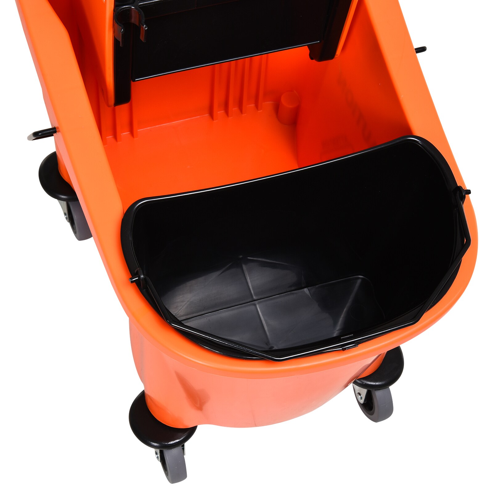 HOMCOM Putzwagen mit Auswringvorrichtung 54 x 41 x 91,5 cm (LxBxH)