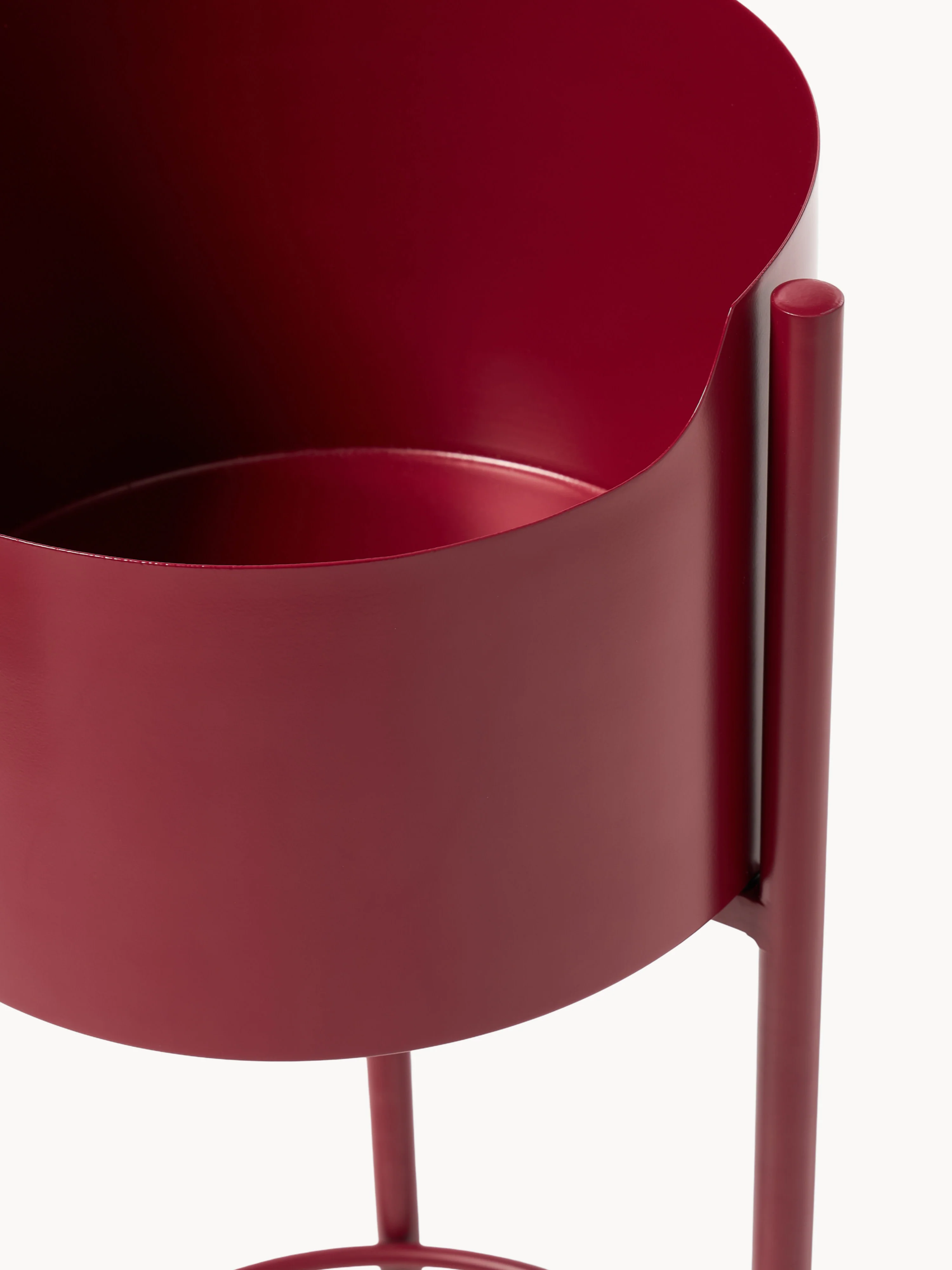 Metalen plantenbak Taru, H 65 cm