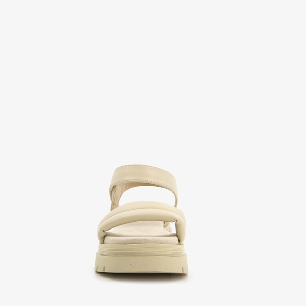 Blue Box dames sandalen met plateauzool beige
