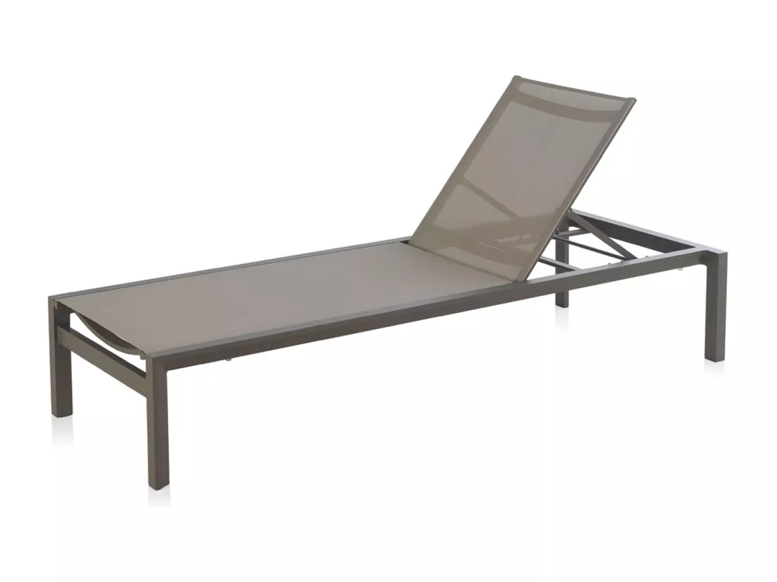 Transat en aluminium taupe