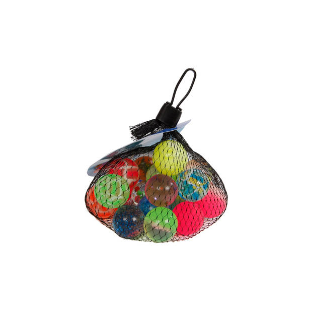 Stuiterballen in netje