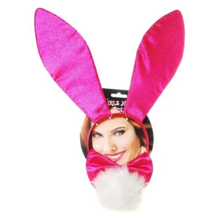 Udo Schmidt Bunny-Set mit Ohr-Haarreifen, Schleife und Puschel