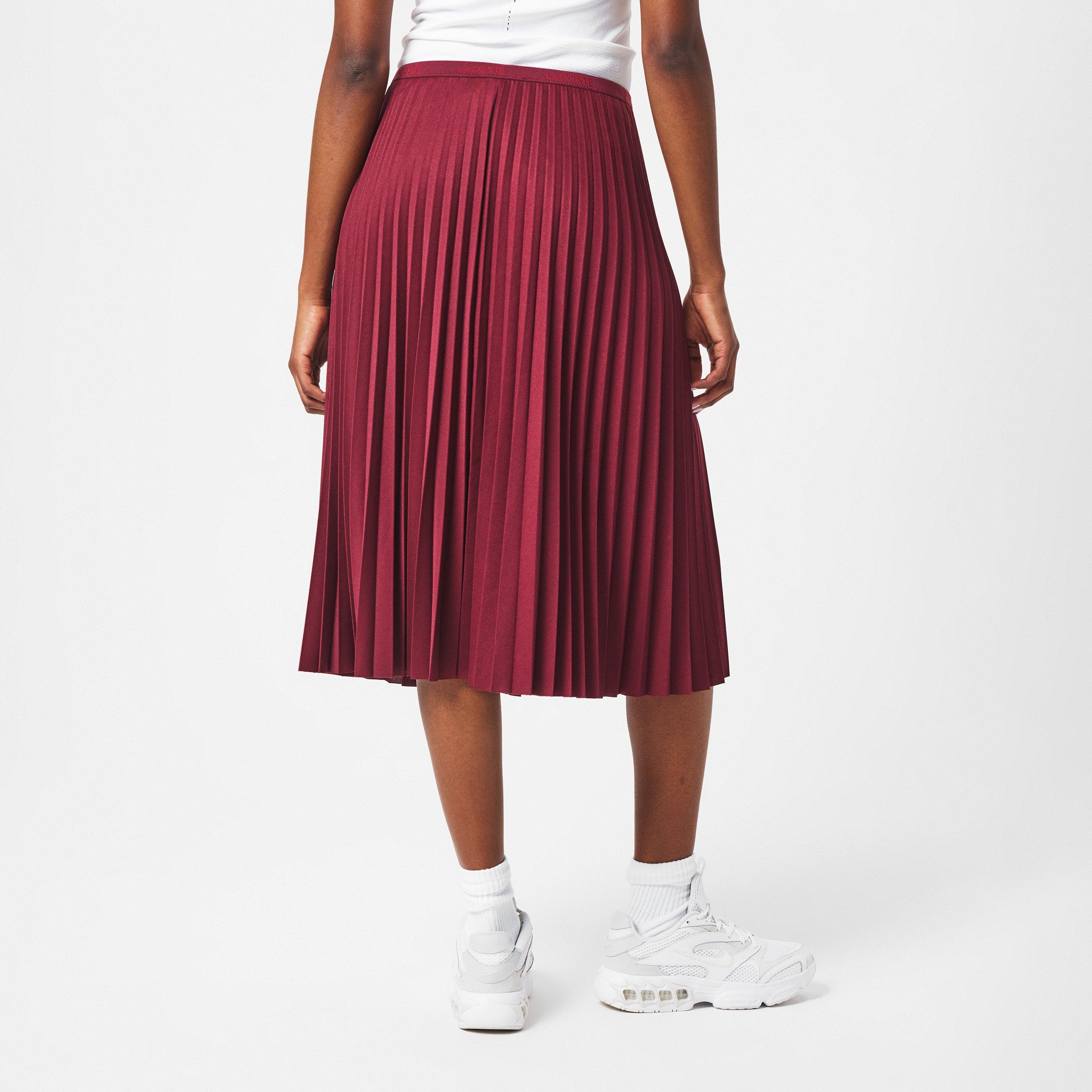 Lacoste Long Pleated Skirt