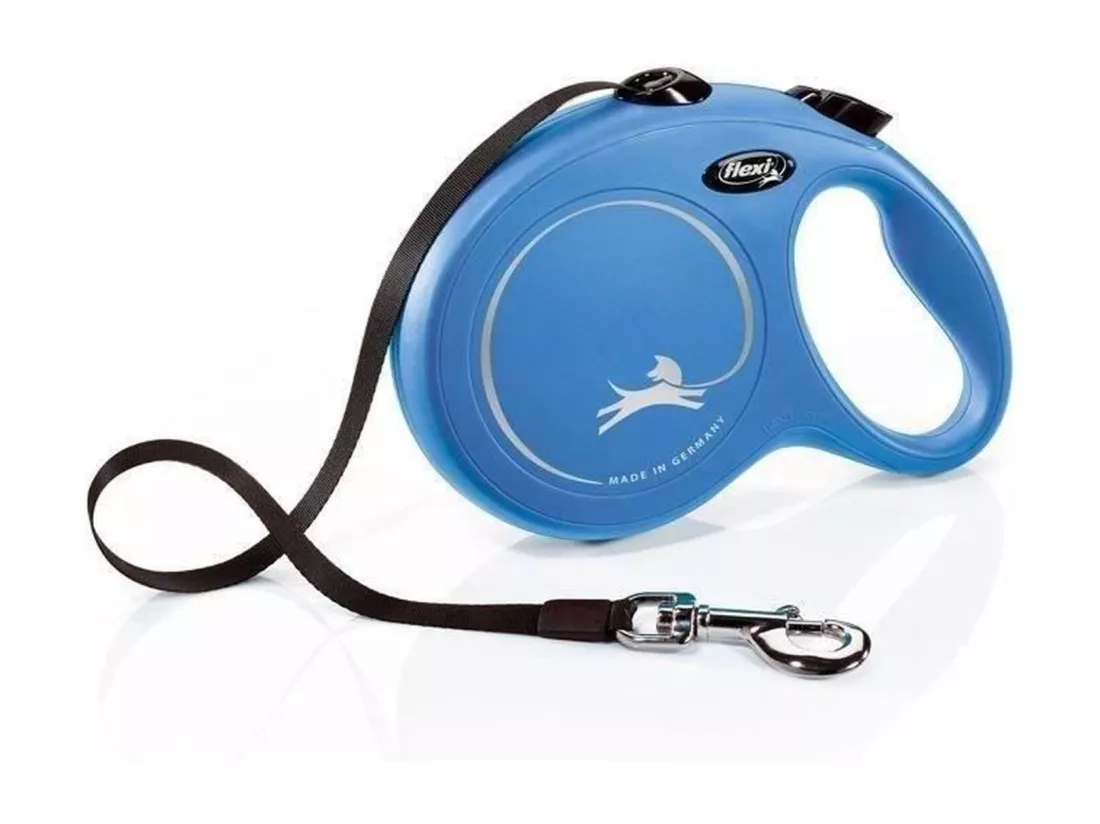 Laisse L Tape 8 m blue