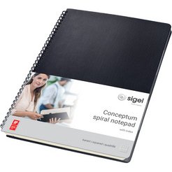 Cahier à spirale Conceptum avec index, A4, quadrillé
