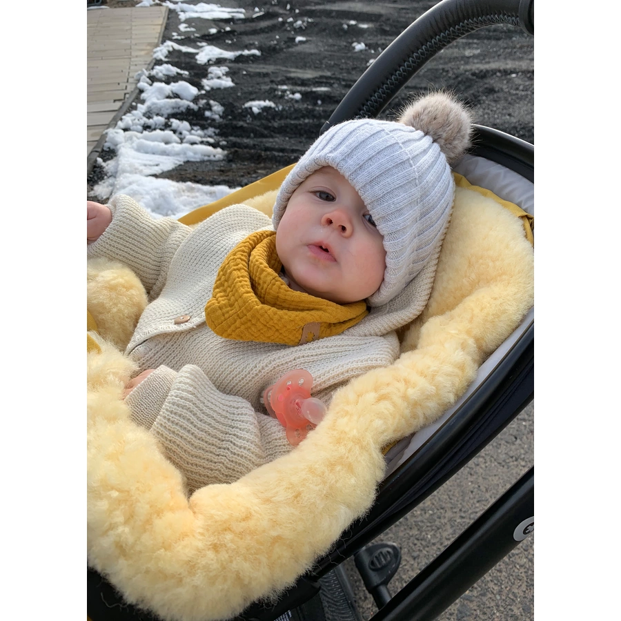 KAISER Lammfell-Fußsack Iglu Aktion anthrazit