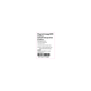 KARWEI kraagplug 8x50mm   uni 5x60mm 8ST