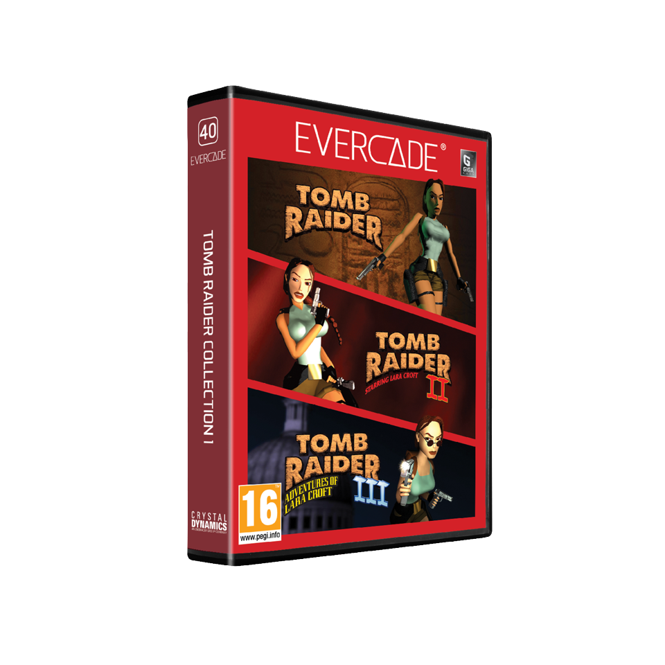 Blaze Evercade Tomb Raider Giga Cart Col 1- BLAZE TAB Plus
