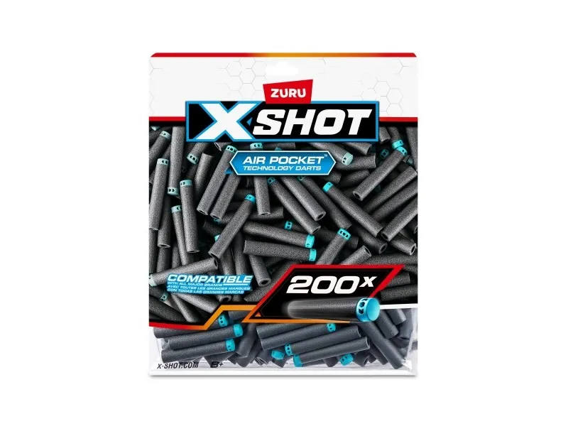 XSHOT Excel 200PK Refill Darts Foilbag
