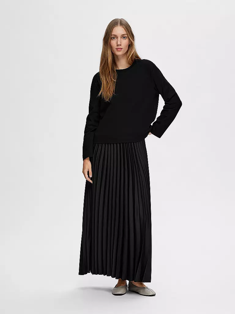 SELECTED FEMME Langarmshirt SLFESSENTIAL schwarz