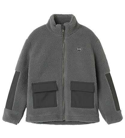 Name It Fleecejacke - NkmMonico - Teddy - Spottdrossel
