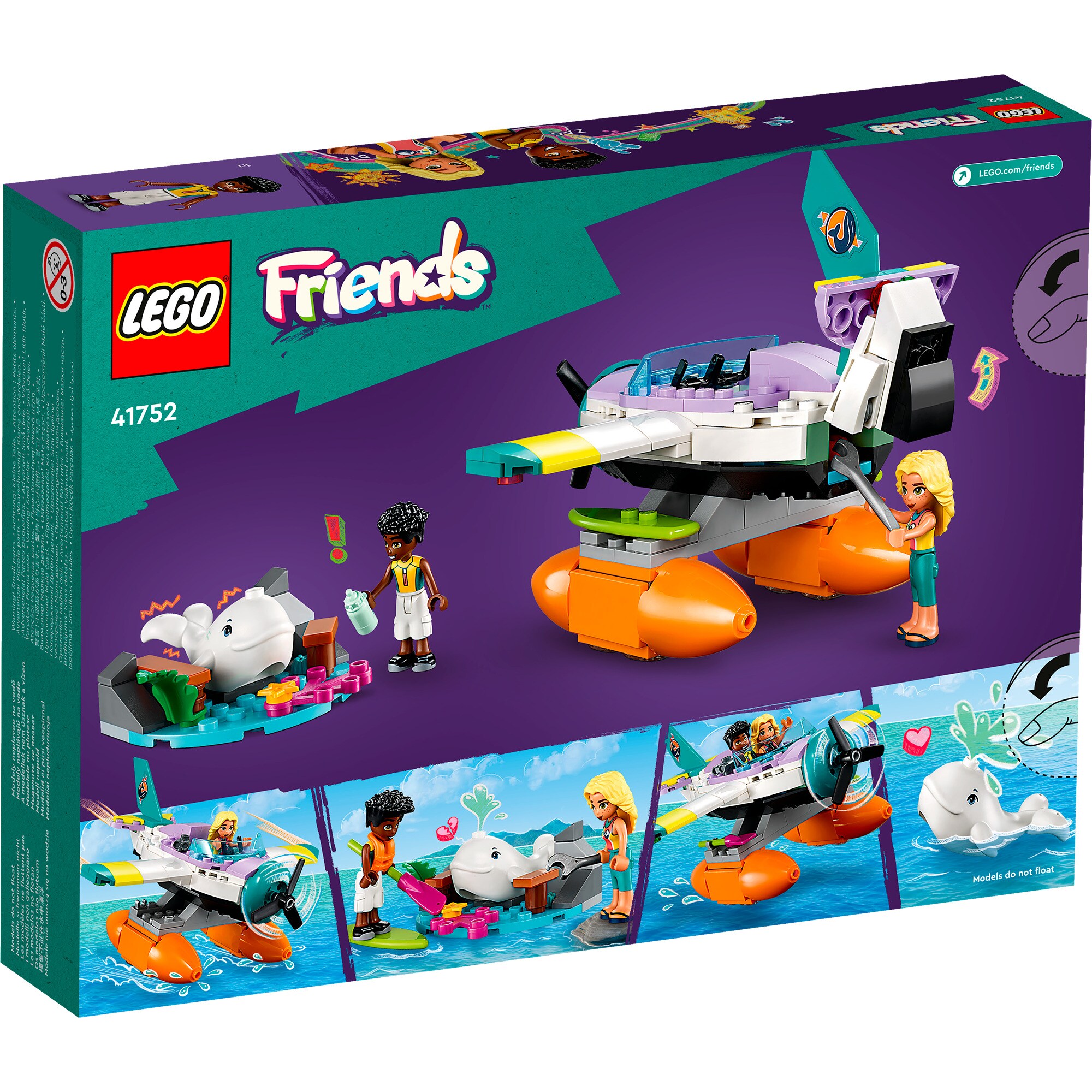 LEGO Konstruktionsspielzeug Friends Seerettungsflugzeug