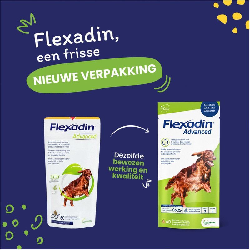 Flexadin Gewricht supplement Flexadin Advanced Hond - 60 stuks