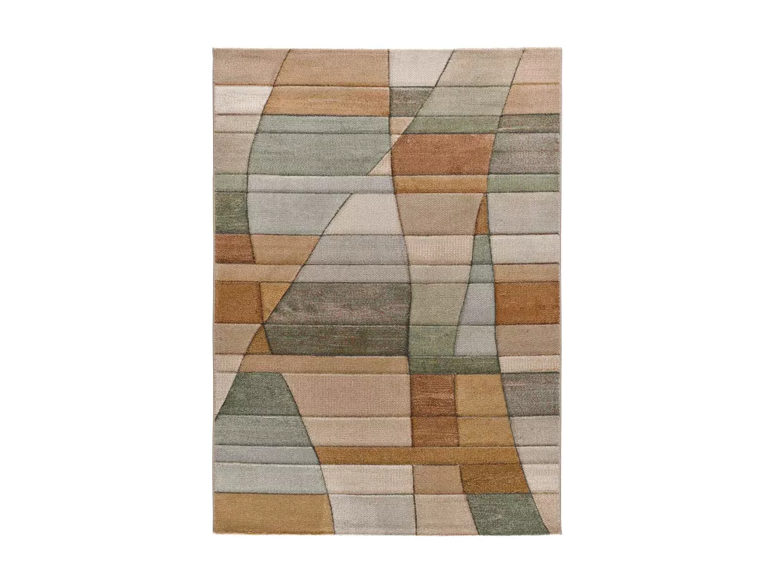 Tapis intérieur - abstrait - multicolore - 80 x 150 cm - SORA