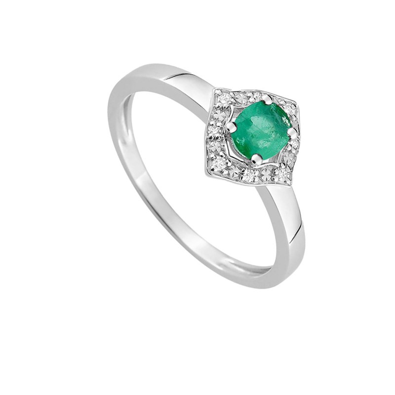 Bague femme - Emeraude - Or 18 Carats