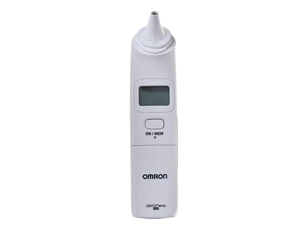 Omron Gentle Temp 520, Kontakt, Hvit, Øre, °C, °F, 1 s, 9 oppføringer