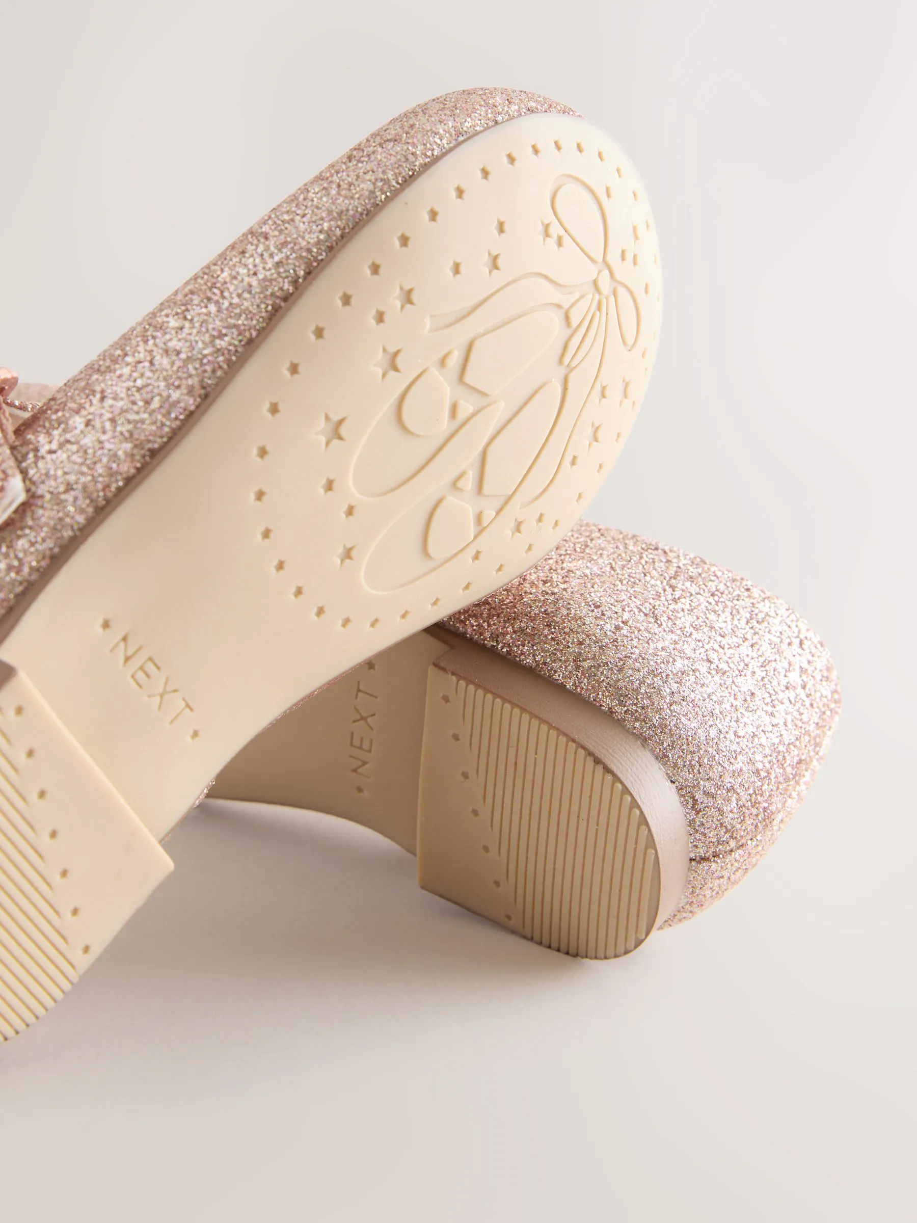 Roze glitter - Mary Jane gelegenheidsschoenen voor bloemenmeisjes