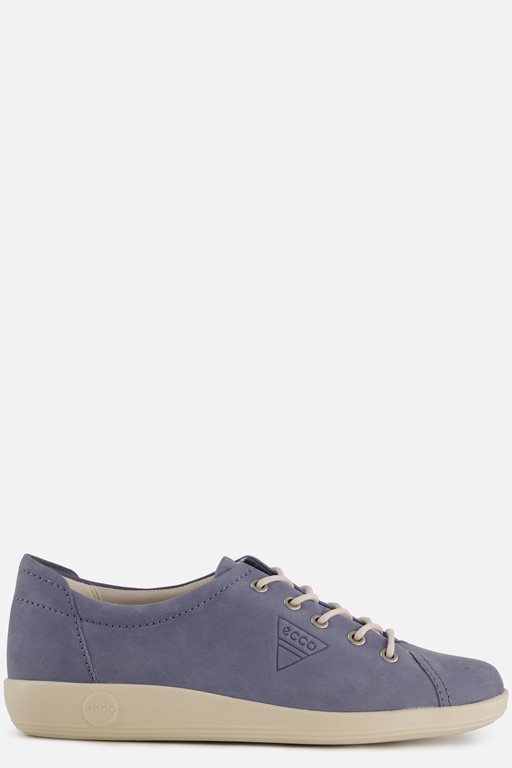 Ecco Soft 2.0 W Veterschoenen blauw Nubuck