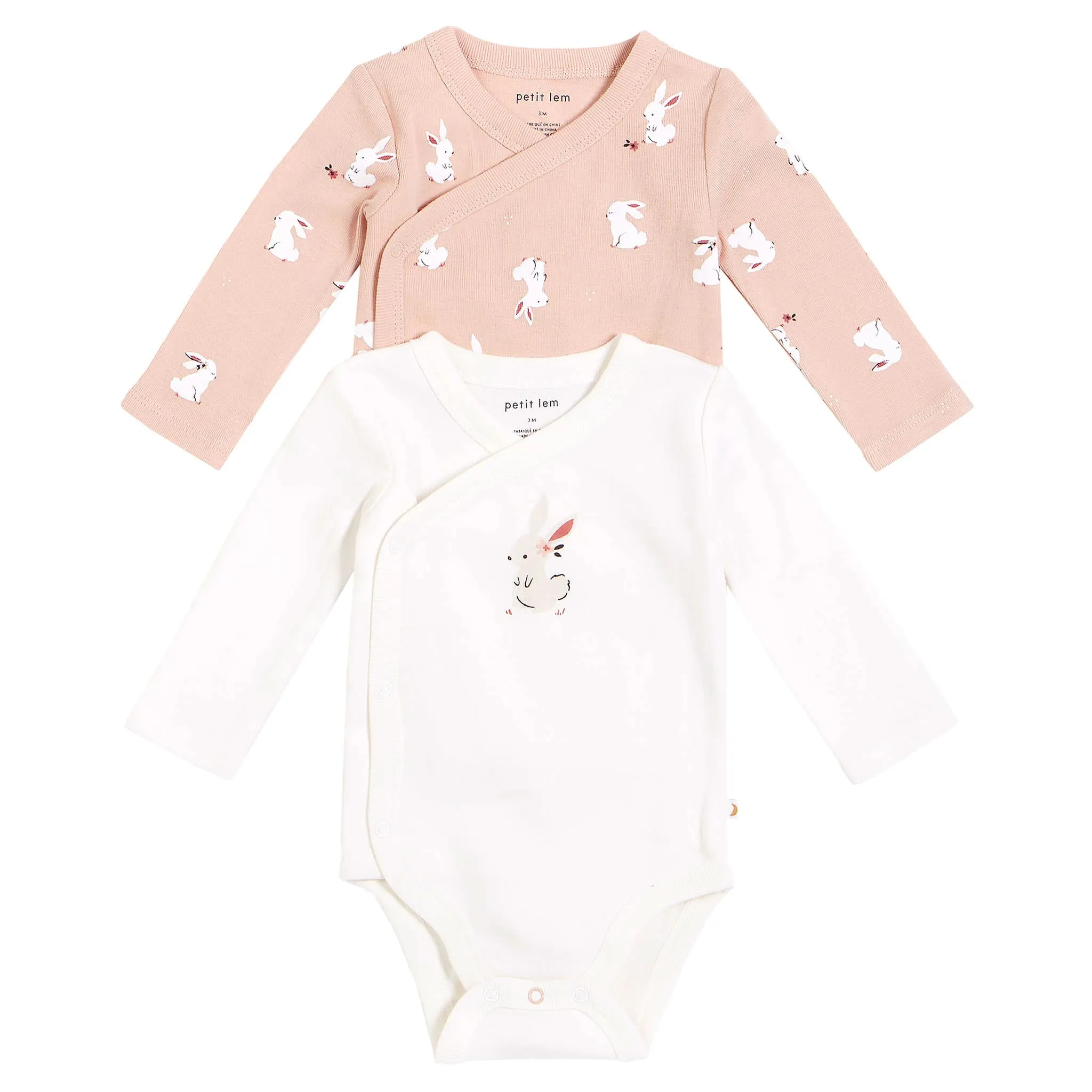 Petit Lem Ensemble de 2 Cache-Couches Lapins 0-9mois