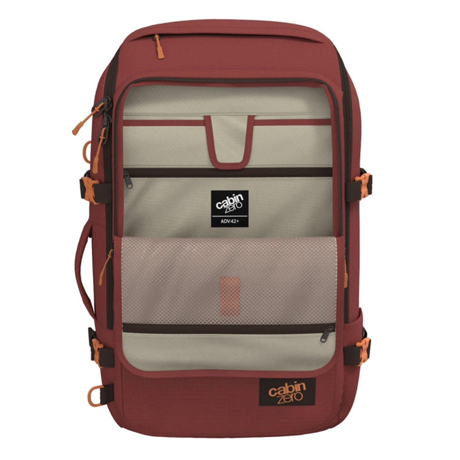 CabinZero Adventure Pro 42L Cabin Backpack sangria red