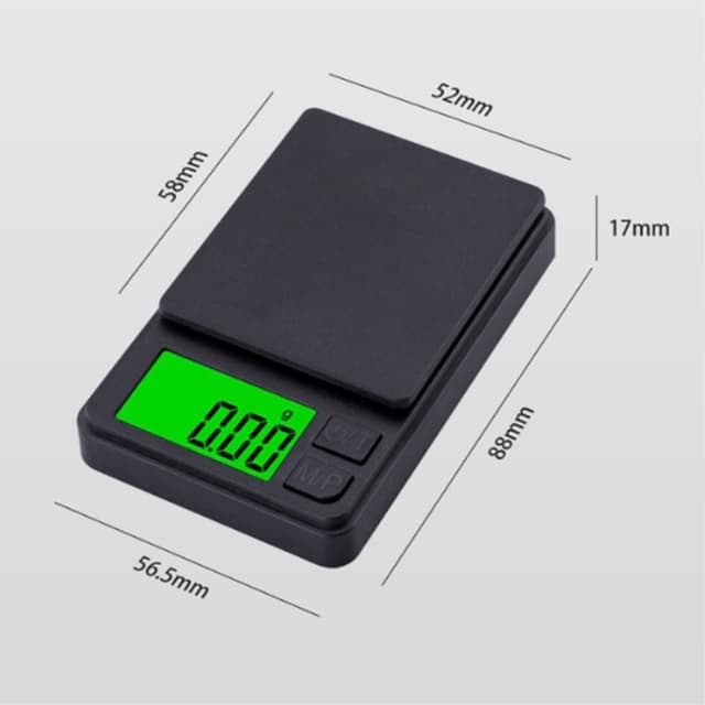 Våg Digital-Våg Mini Kompakt Vejer 0,01 gram op til 500 gram