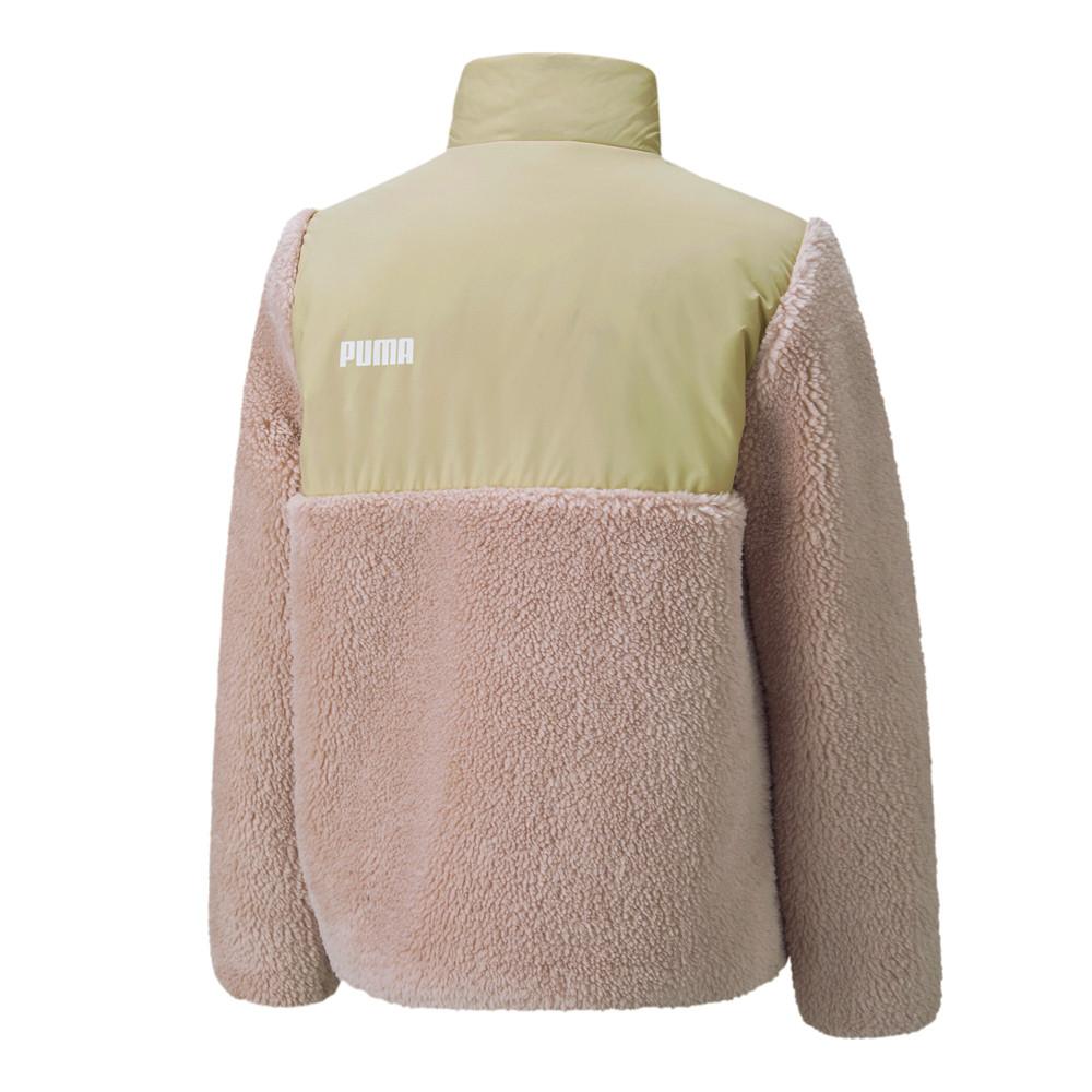 Puma Veste Rose/Beige Fille Puma Sherpa