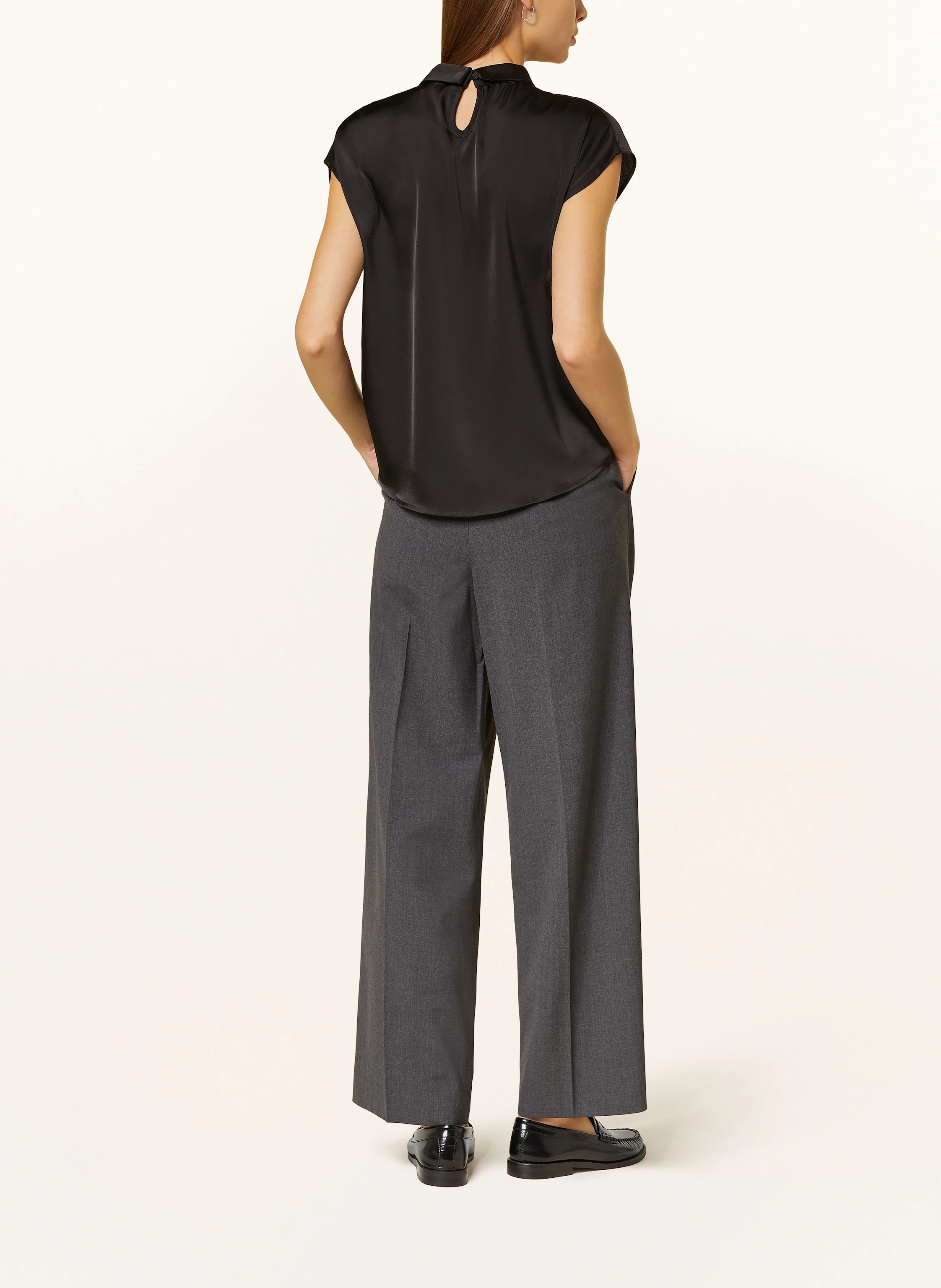 NEO NOIR Blusenshirt FLEUR aus Satin