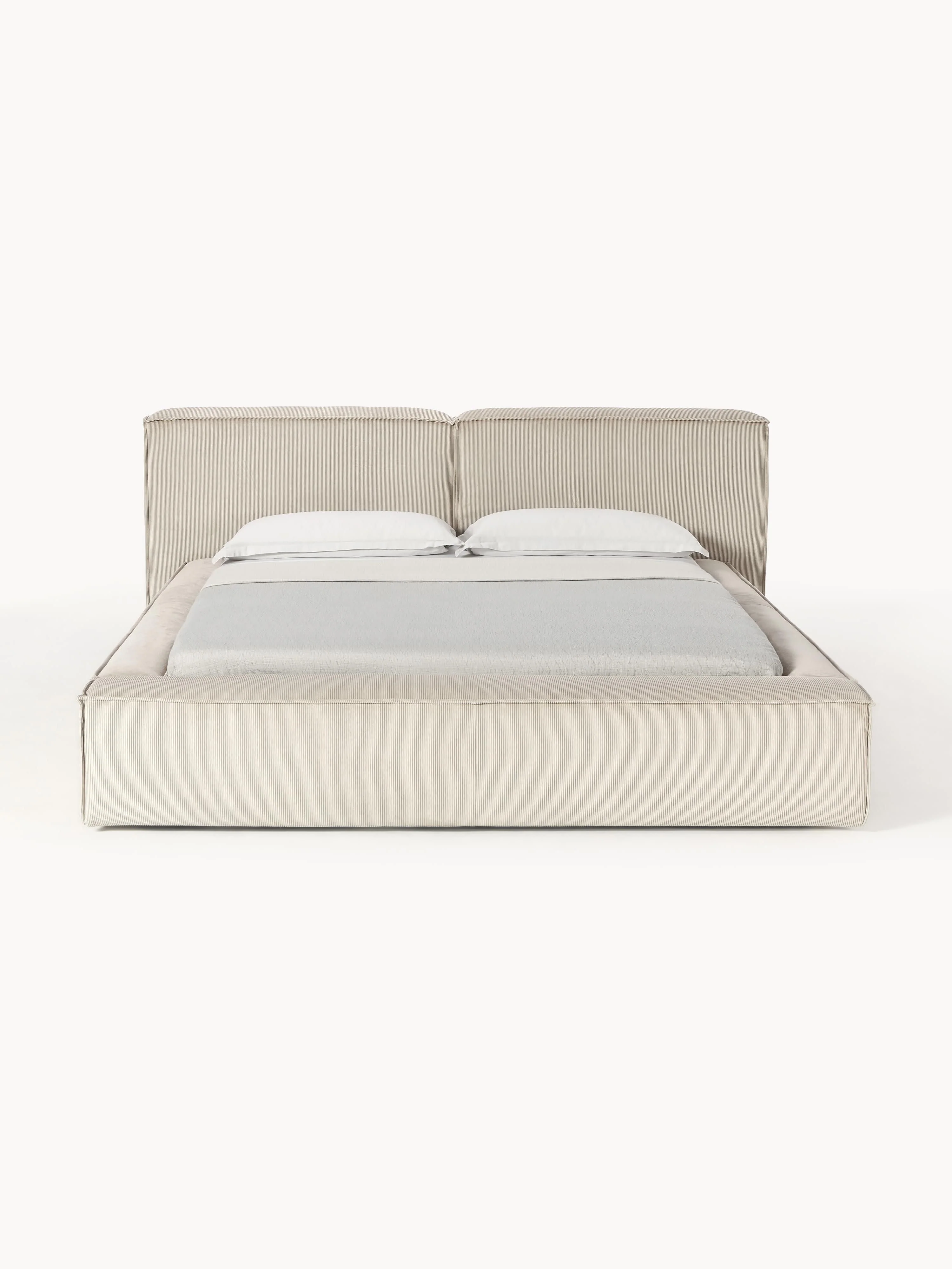 Gestoffeerd bed Lennon van corduroy