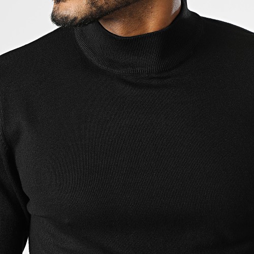 Pull Col Montant Noir