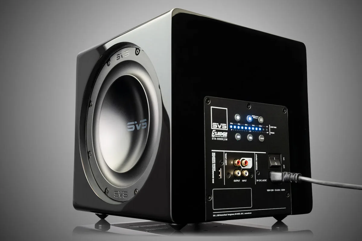 SVS 3000 Micro Noir laqué Caissons de basses