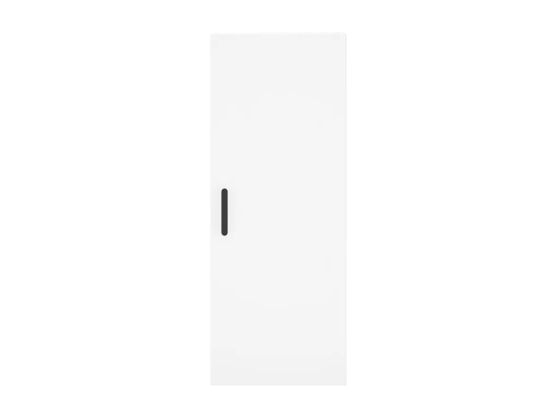 Vitrine Blanche 34,5x34x180 cm Bois d'ingénierie
