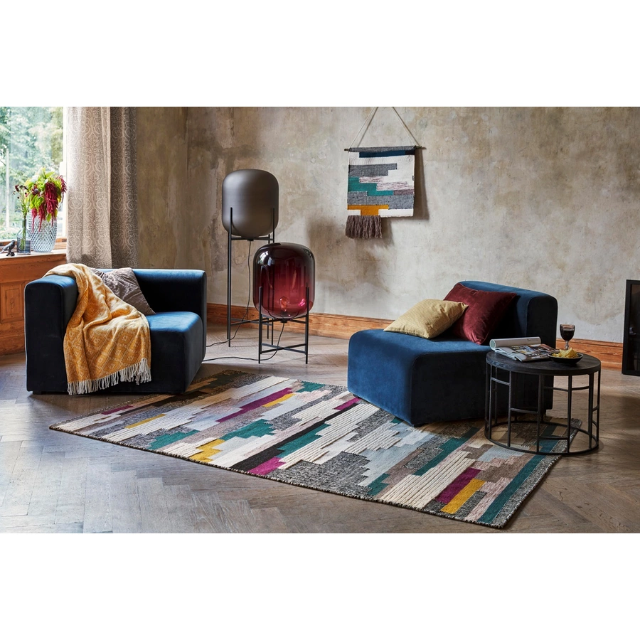 Esprit Kurzflorteppich Natham Kelim multicolor