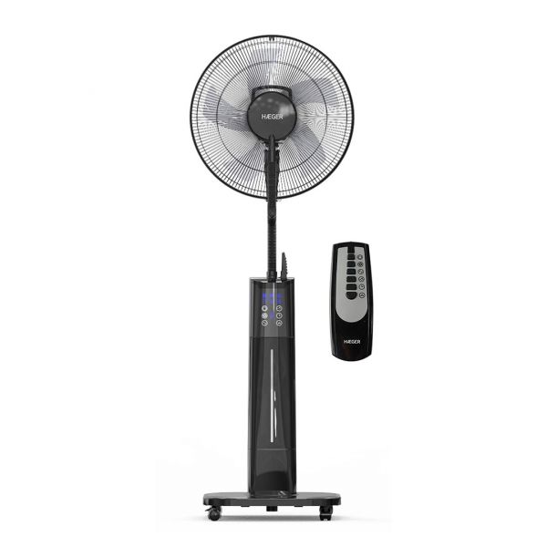 Haeger Black Mist Ii Ventoinha De Pé C/ Humidificador E Rc - HF-18R.002A