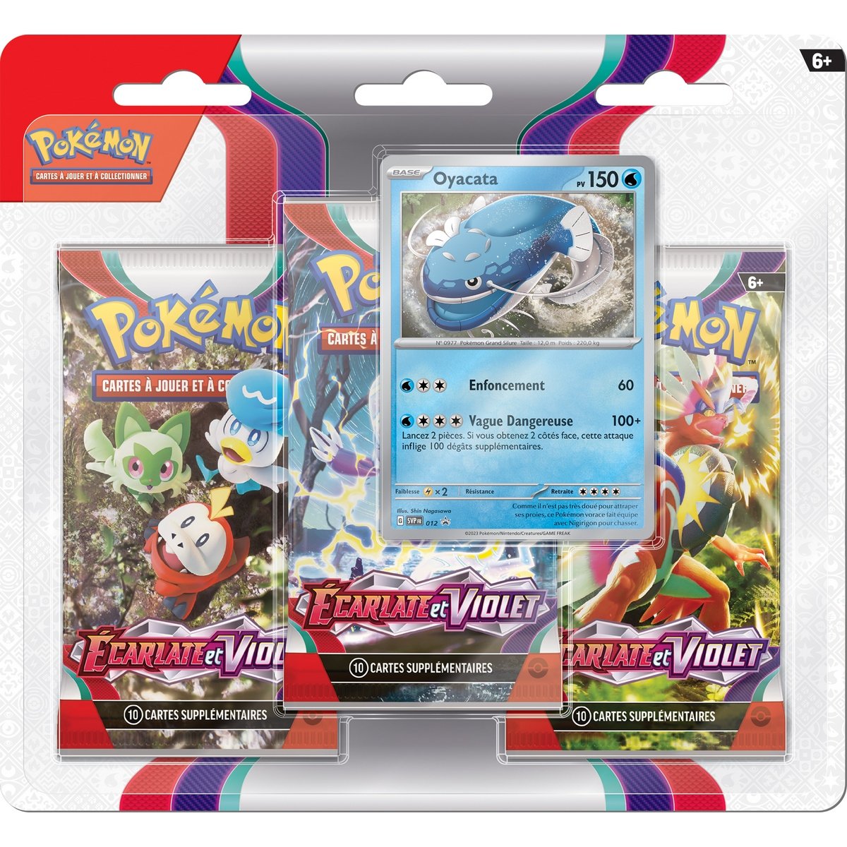 Pack 3 boosters Ecarlate et Violet Evo 01